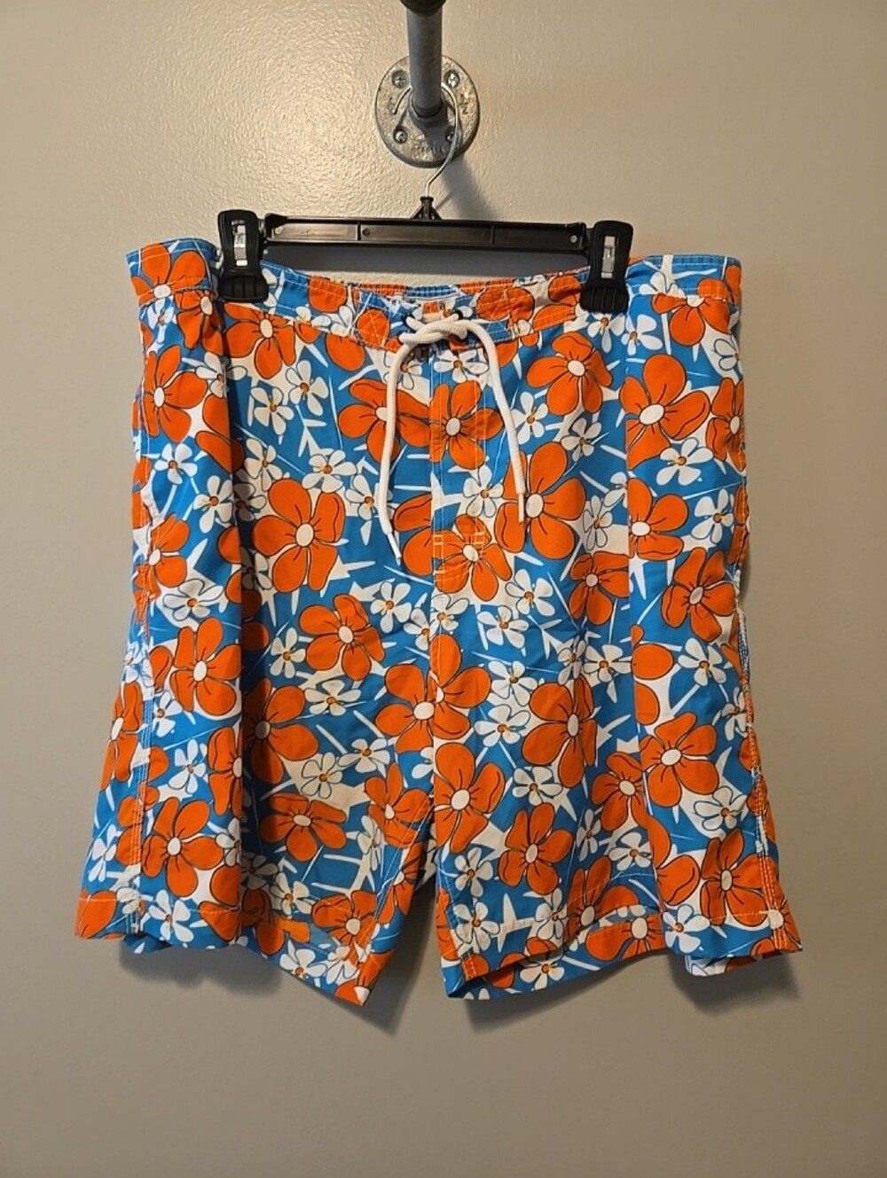 Trunks Surf & Swim  Co. Men's Swim Shorts Truns Sz. XXL Floral Print Pockets
